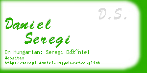 daniel seregi business card